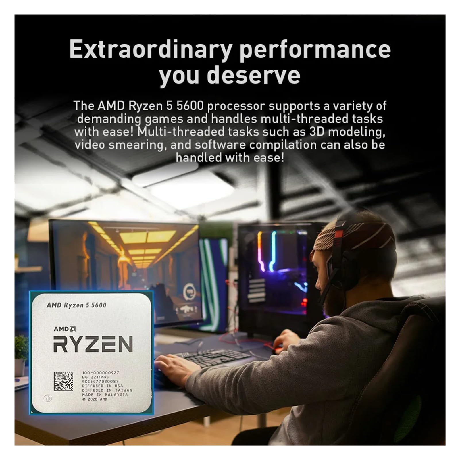 Amazon.in: Buy AMD Ryzen 5 5600 CPU Brand Game Processor Socket